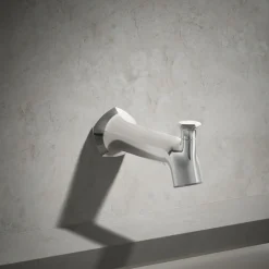Wall-mount bath spout with Straight design and diverter^Kohler Best