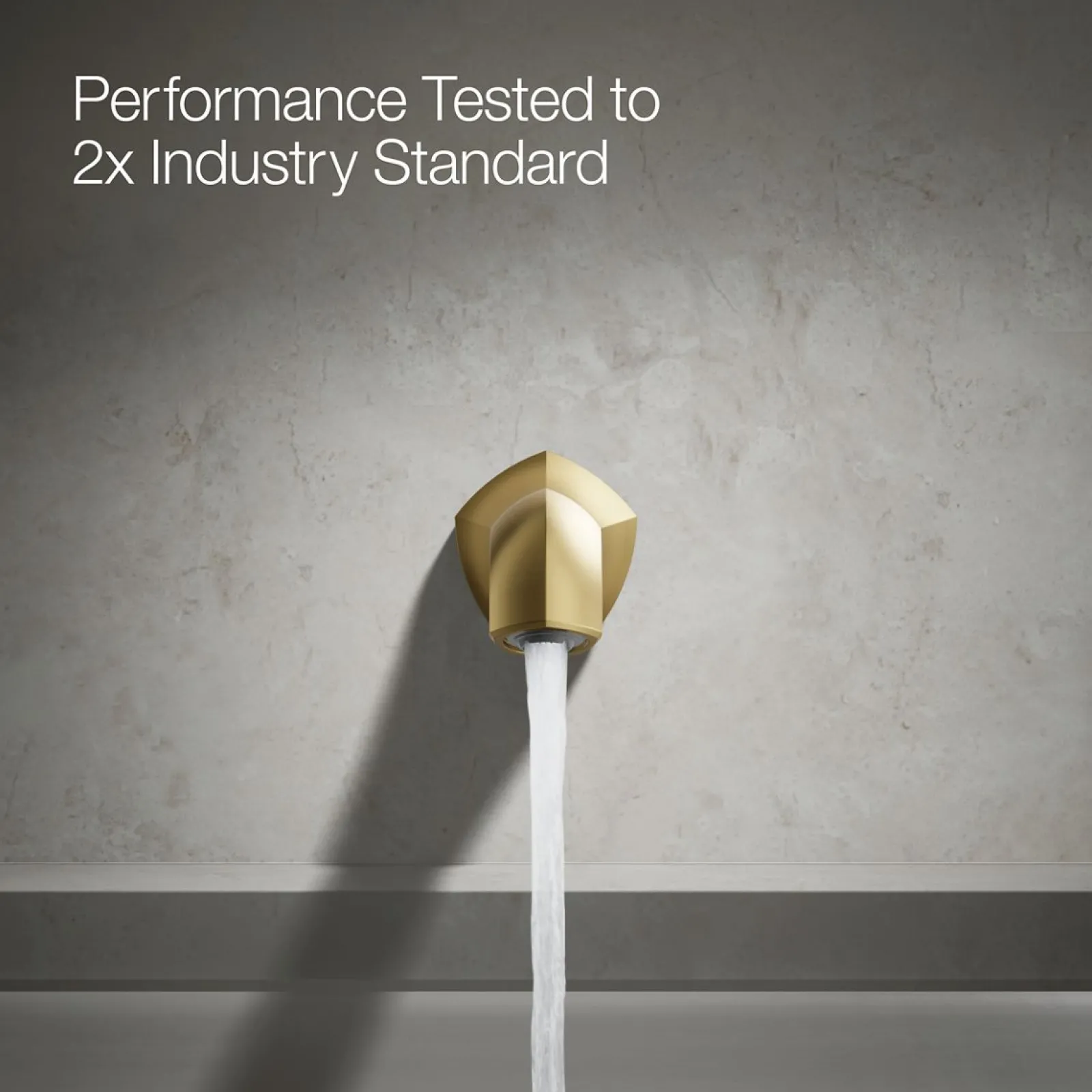 Wall-mount bath spout with Straight design, 12"^Kohler Clearance