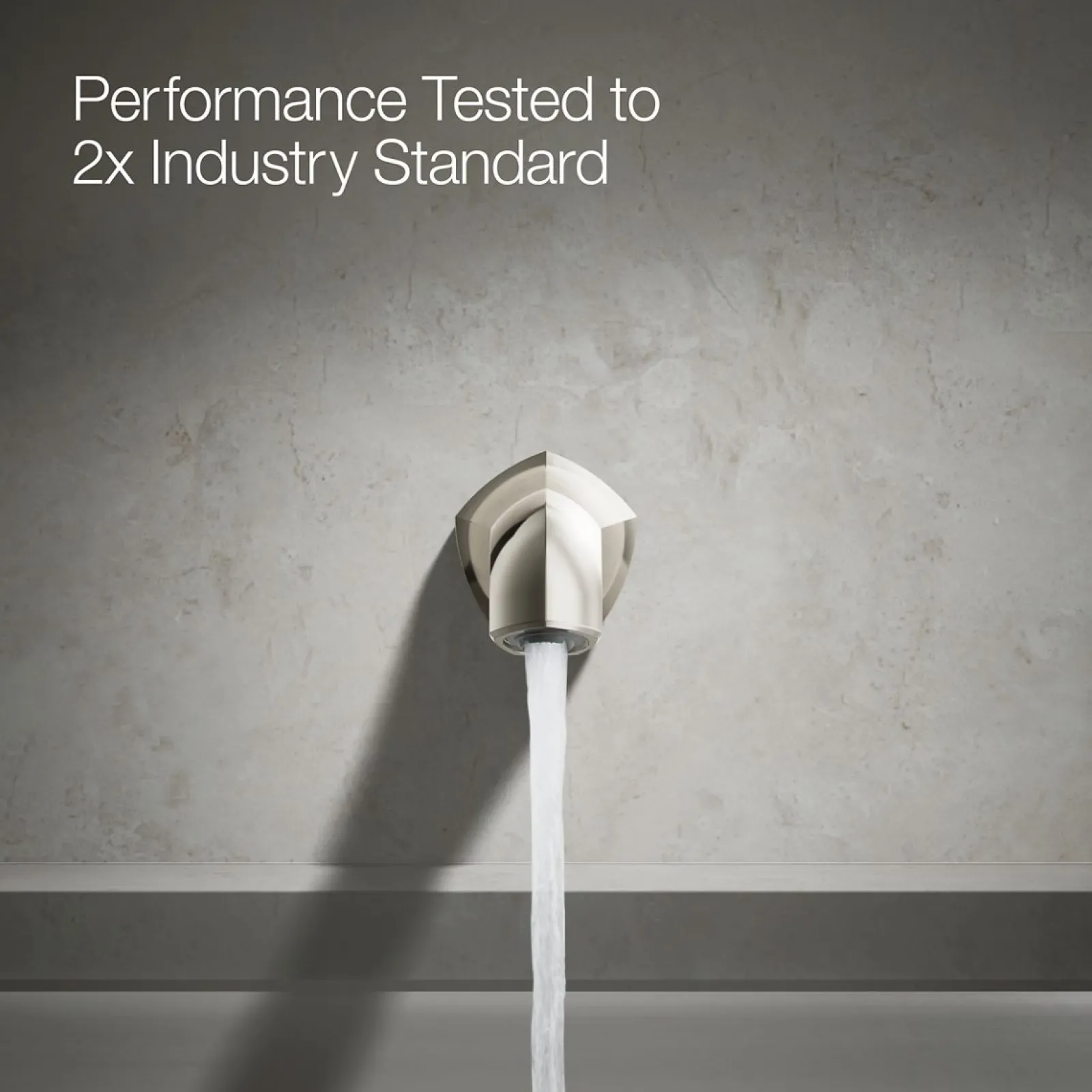 Wall-mount bath spout with Straight design, 12"^Kohler Clearance