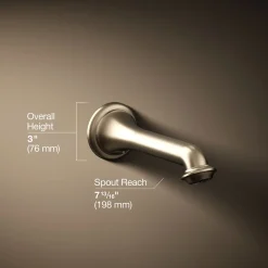 Wall-mount bath spout with turned design^Kohler Discount