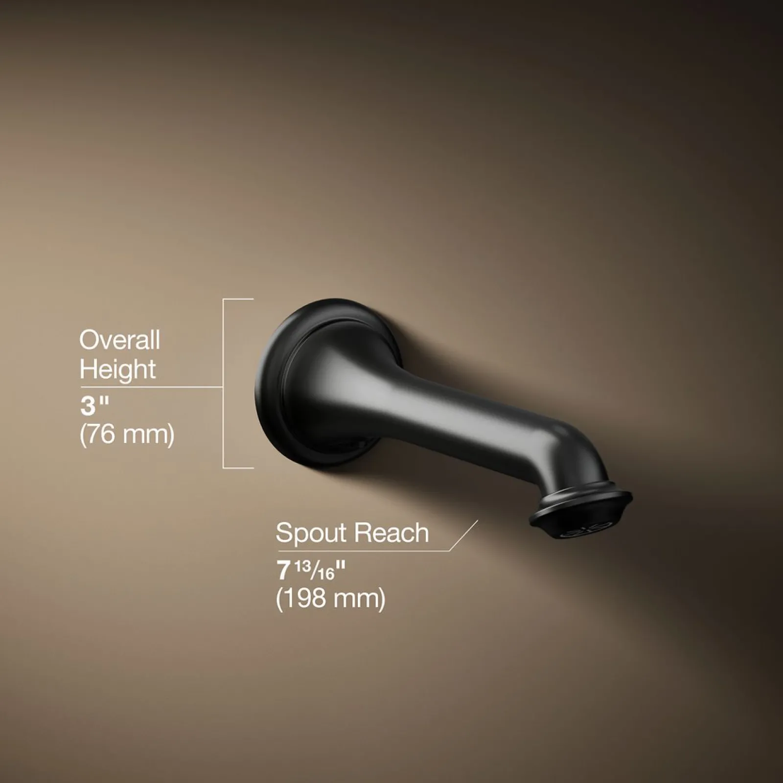 Wall-mount bath spout with turned design^Kohler Discount
