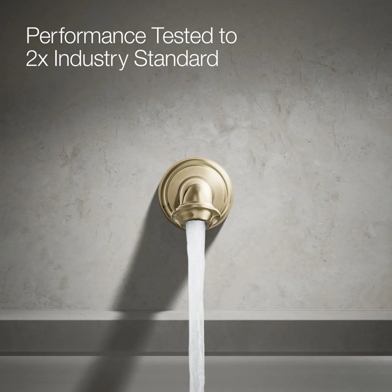 Wall-mount bath spout with turned design^Kohler Discount