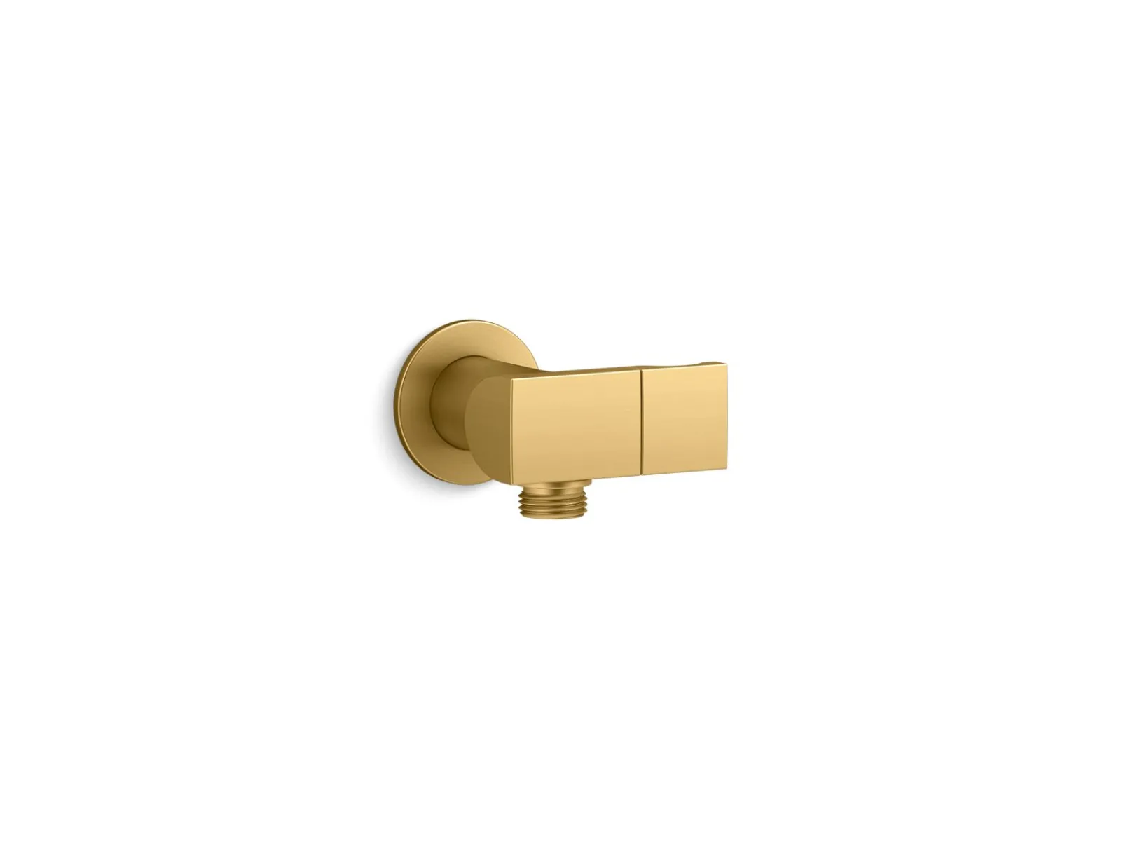 Wall-mount handshower holder with supply elbow and check valve^Kohler
