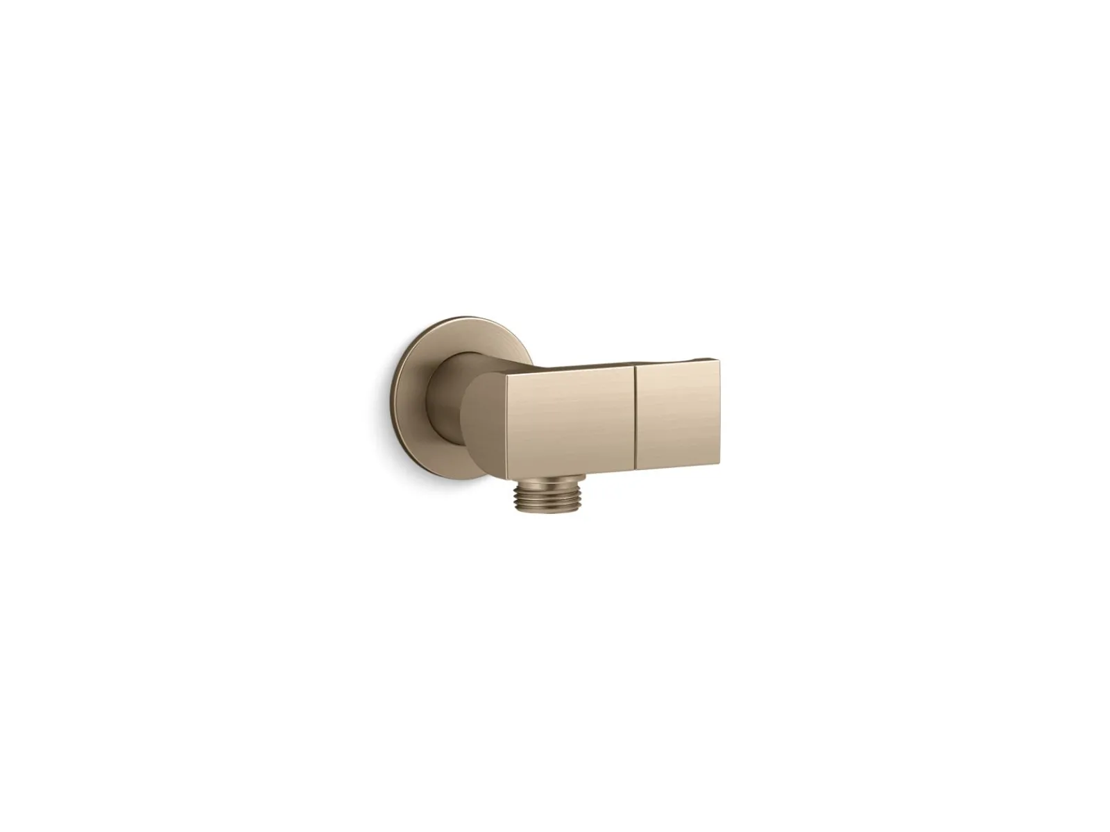 Wall-mount handshower holder with supply elbow and check valve^Kohler