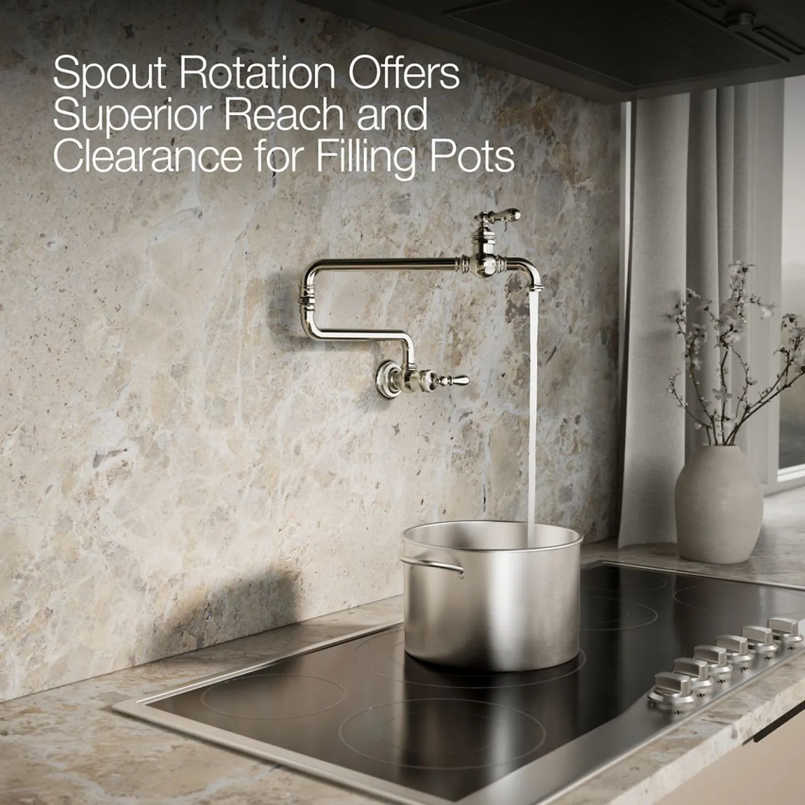 Wall-mount pot filler^Kohler Hot