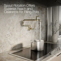 Wall-mount pot filler^Kohler Hot