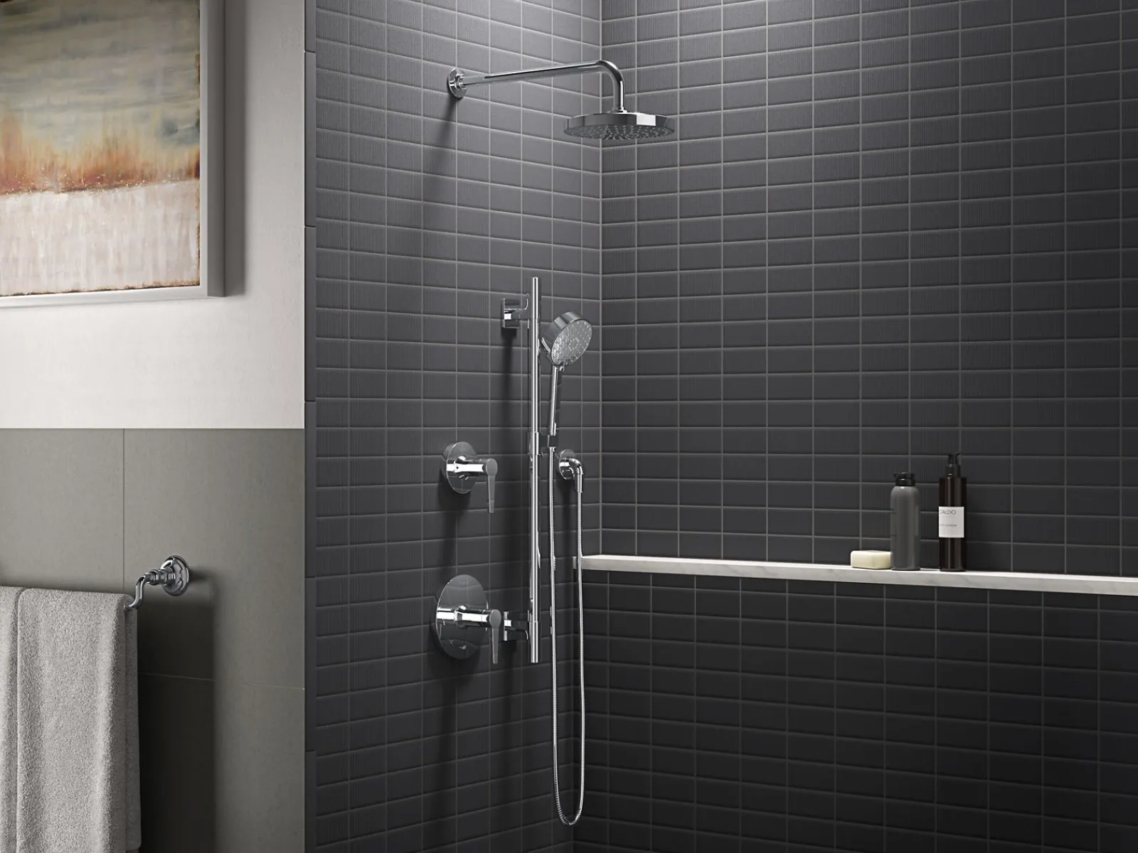 Wall-mount rainhead arm and flange^Kohler Discount