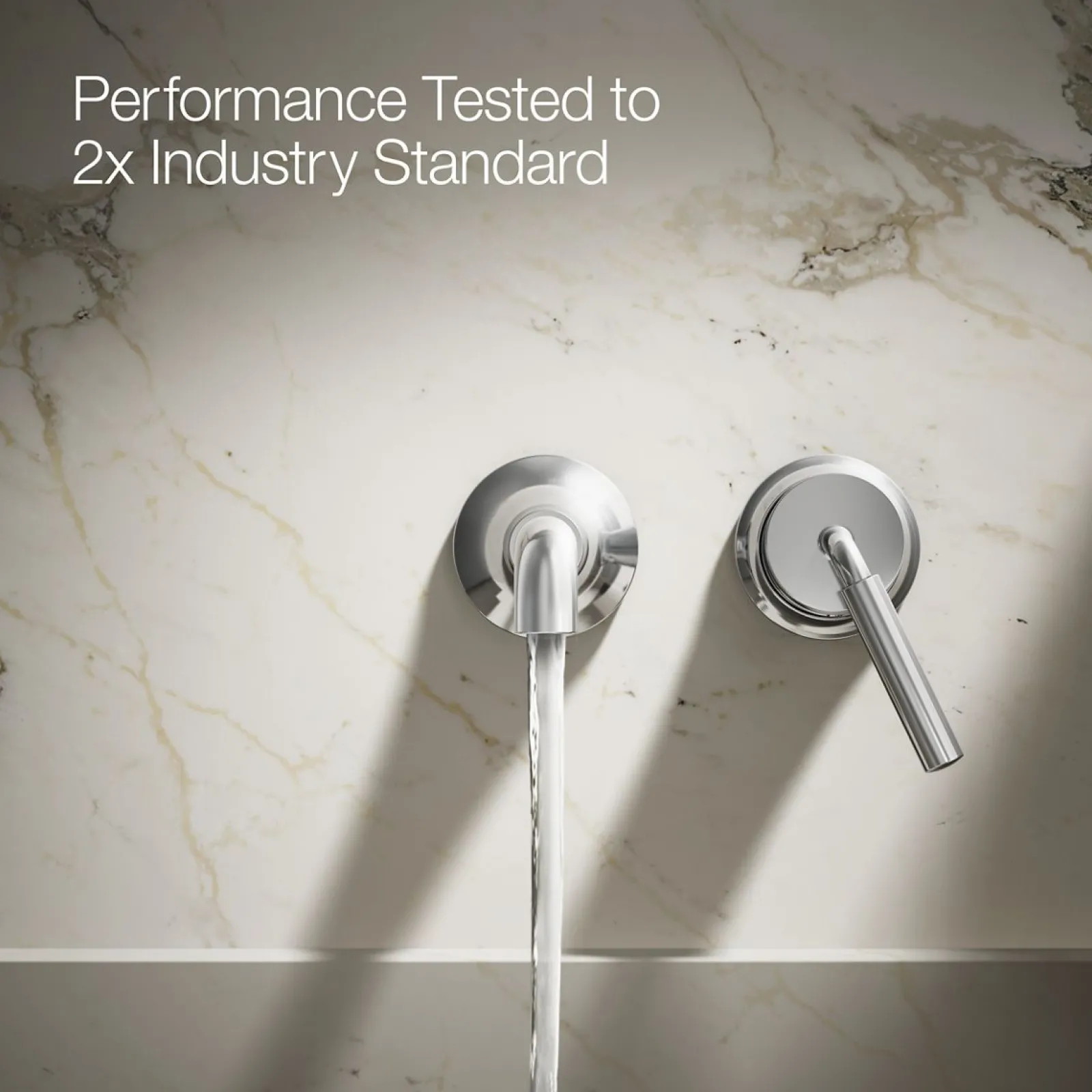 Wall-mount single-handle bathroom sink faucet, 1.2 gpm^Kohler Best
