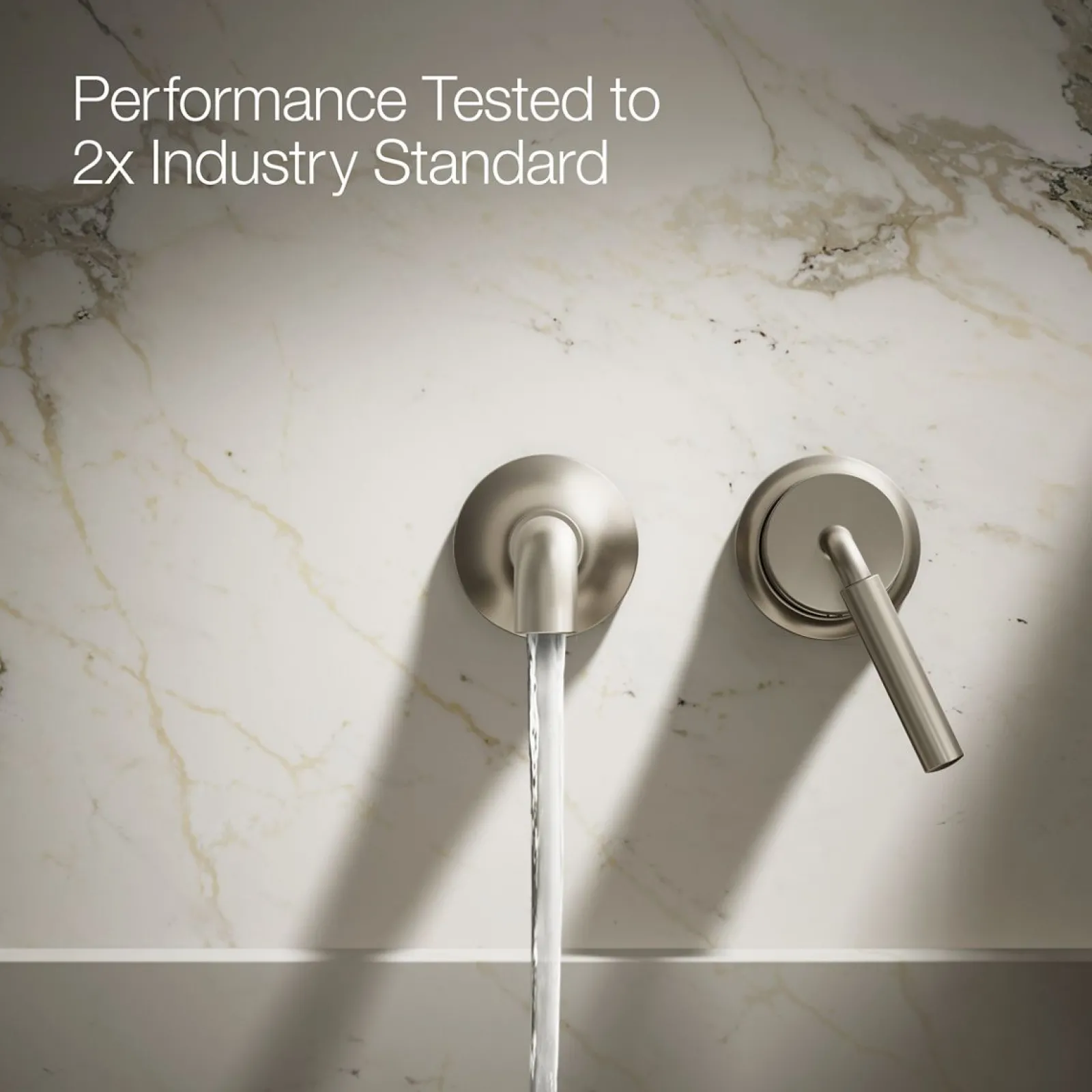 Wall-mount single-handle bathroom sink faucet, 1.2 gpm^Kohler Best