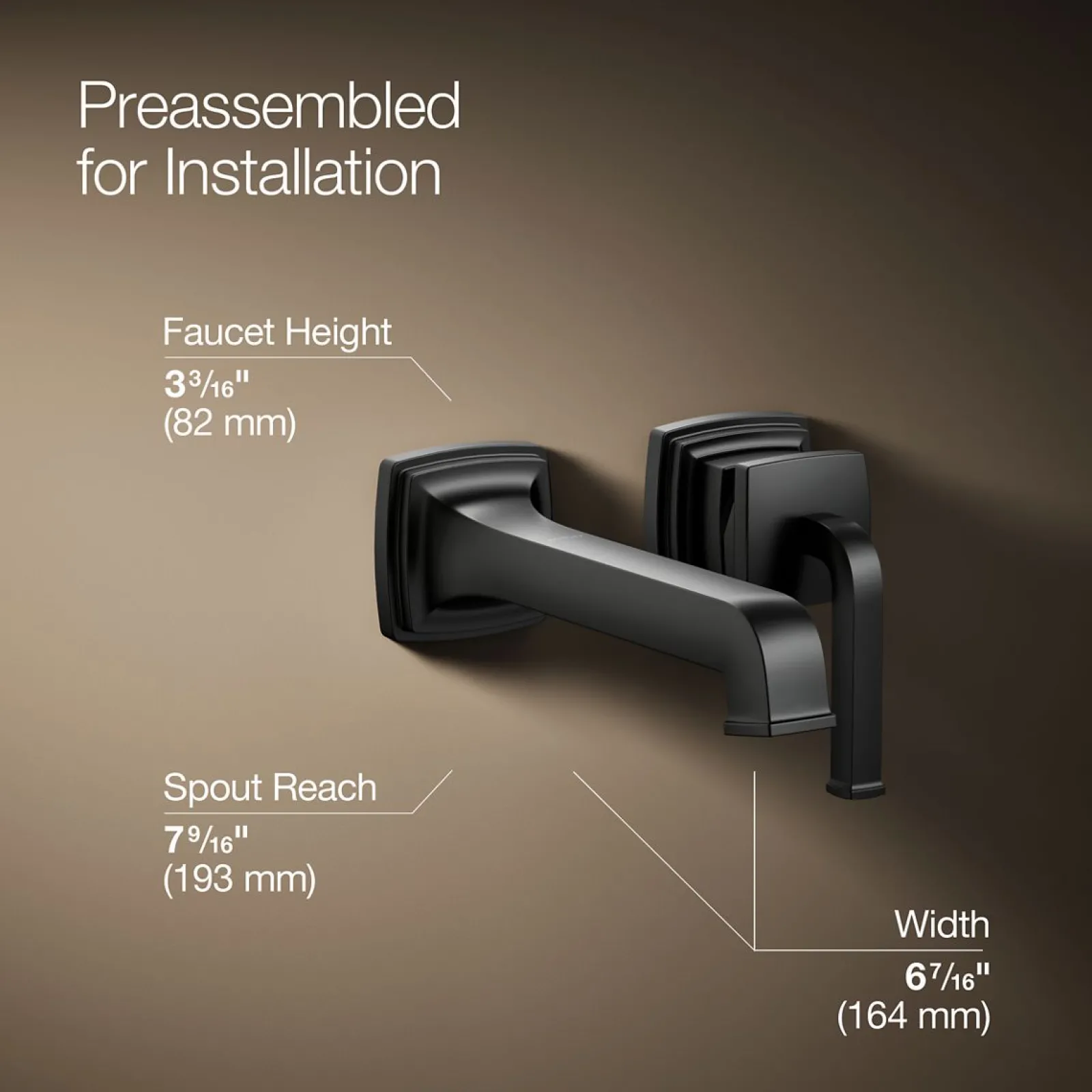Wall-mount single-handle bathroom sink faucet, 1.2 gpm^Kohler Online