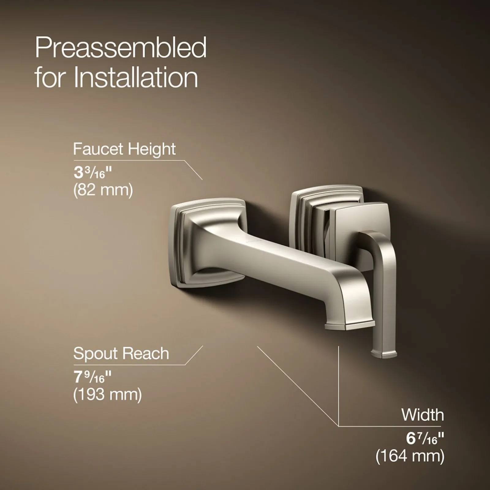 Wall-mount single-handle bathroom sink faucet, 1.2 gpm^Kohler Online