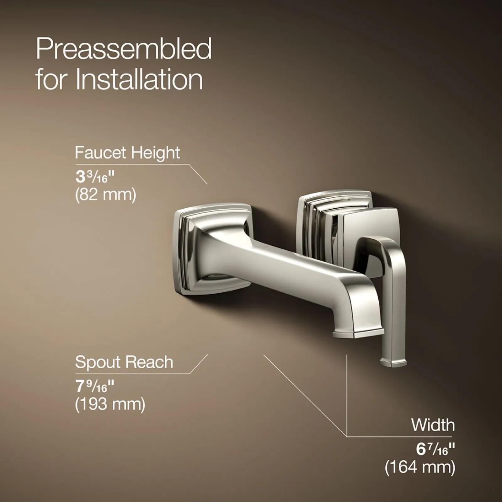 Wall-mount single-handle bathroom sink faucet, 1.2 gpm^Kohler Online