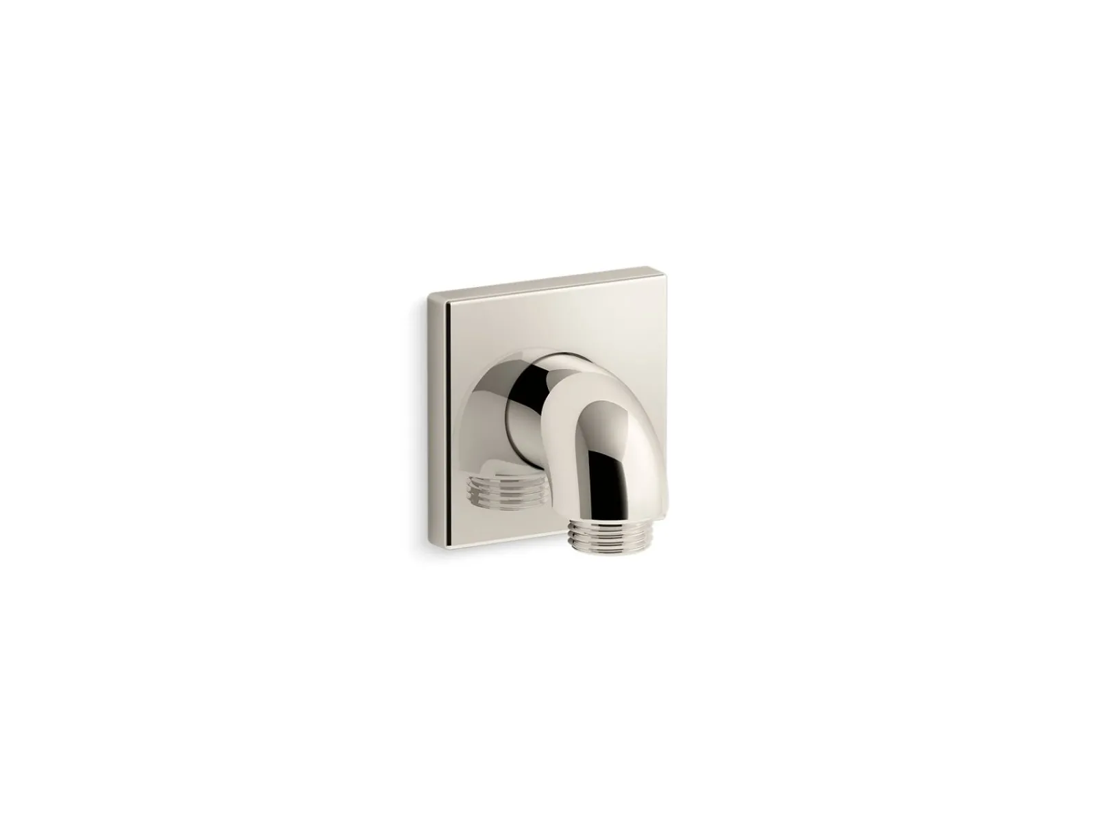 Wall-mount supply elbow with check valve^Kohler