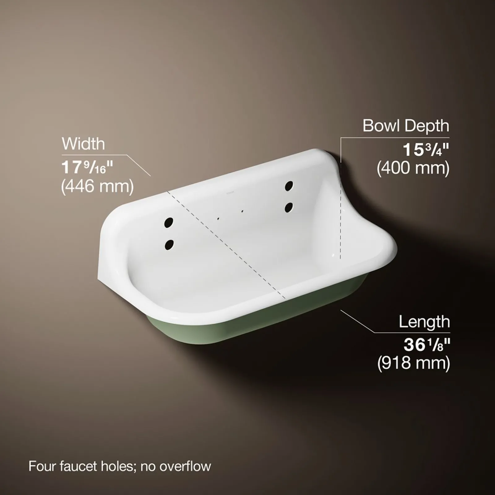 36" wall-mount utility sink^Kohler New
