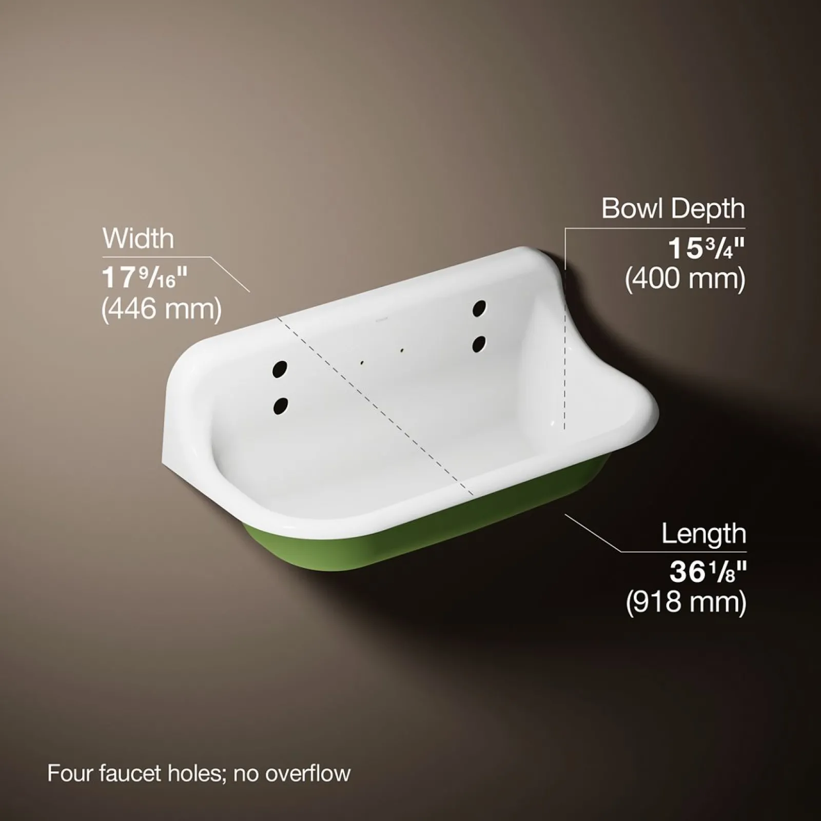 36" wall-mount utility sink^Kohler Online