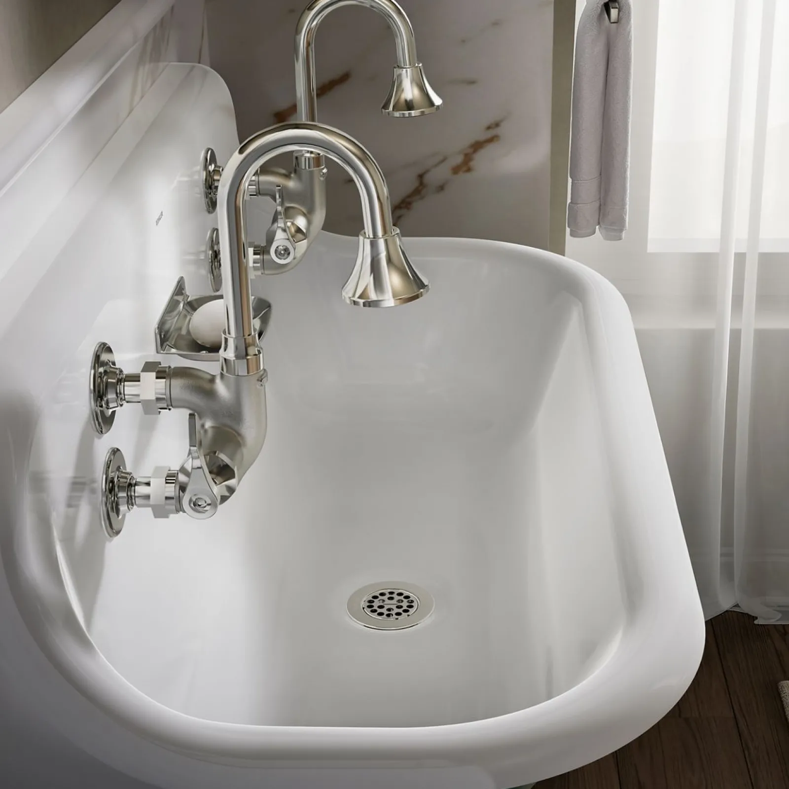 36" wall-mount utility sink^Kohler Hot