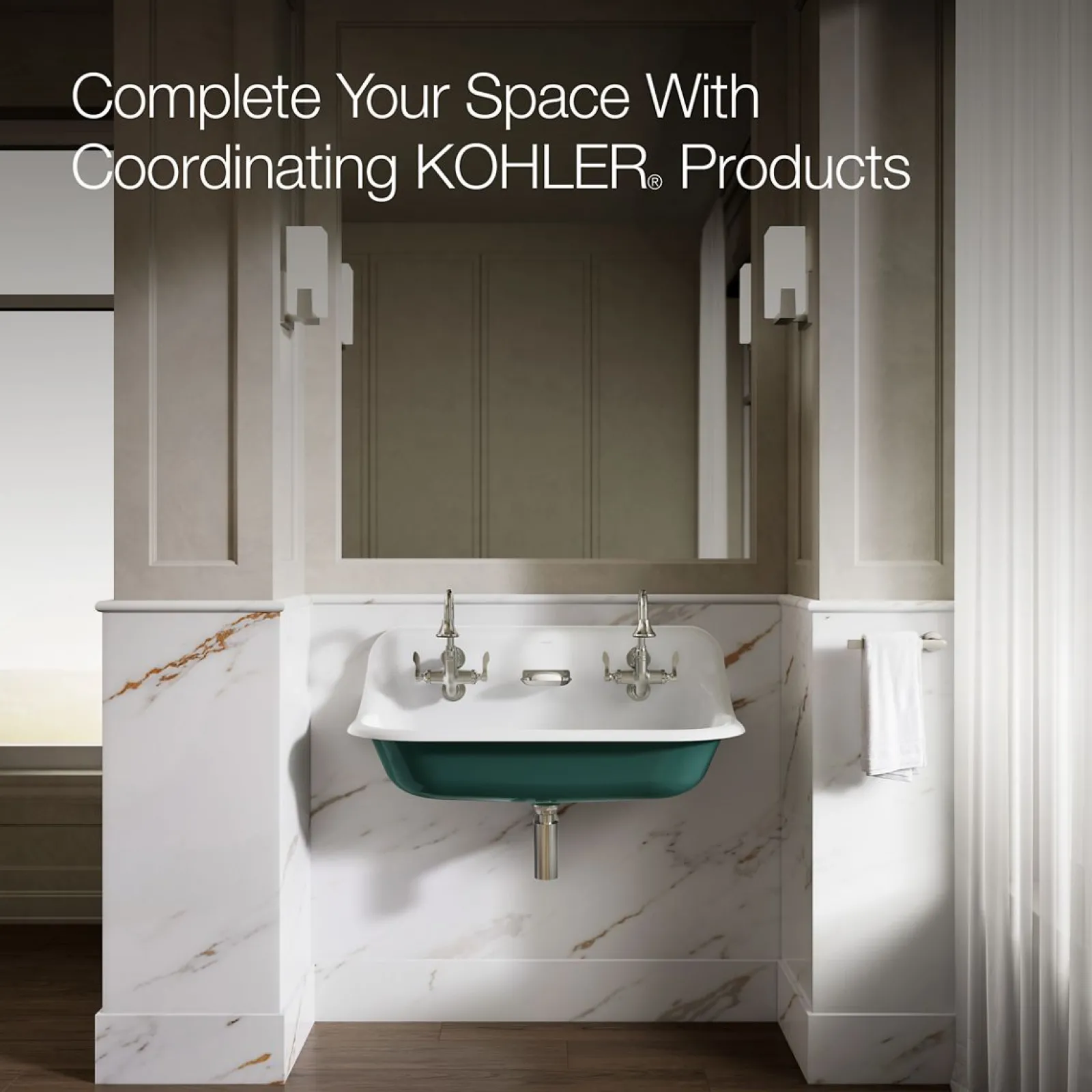36" wall-mount utility sink^Kohler Hot