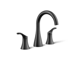 Widespread bathroom sink faucet, 0.5 gpm^Kohler