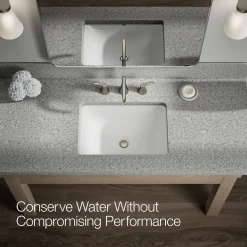 Widespread bathroom sink faucet, 0.5 gpm^Kohler