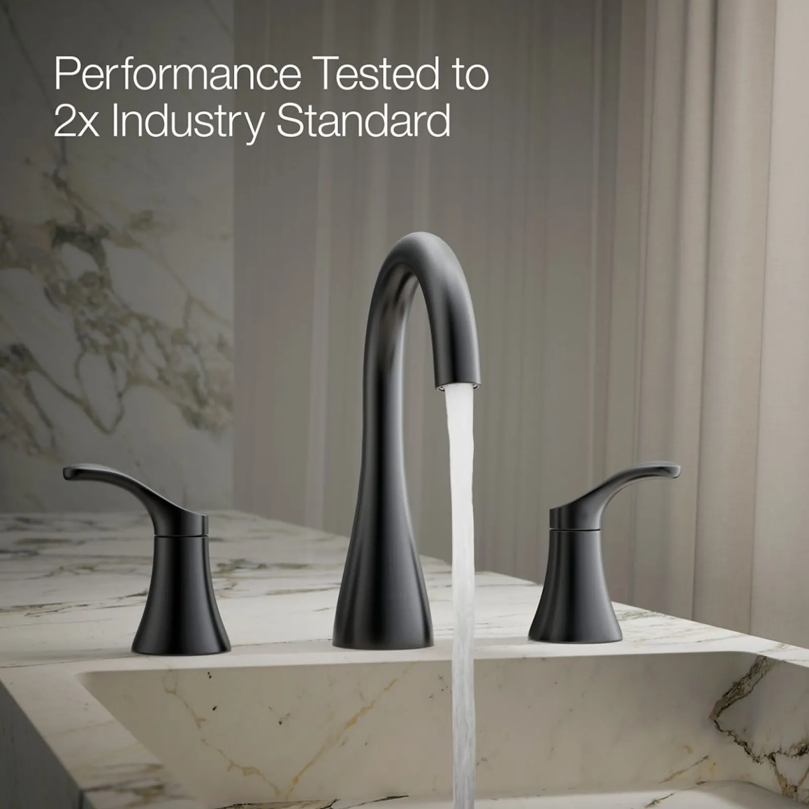 Widespread bathroom sink faucet, 1.2 gpm^Kohler Best
