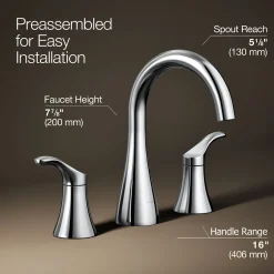 Widespread bathroom sink faucet, 1.2 gpm^Kohler Best