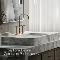 Widespread bathroom sink faucet with Cross handles, 1.2 gpm^Kohler Hot