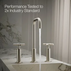Widespread bathroom sink faucet with Cross handles, 1.2 gpm^Kohler Hot