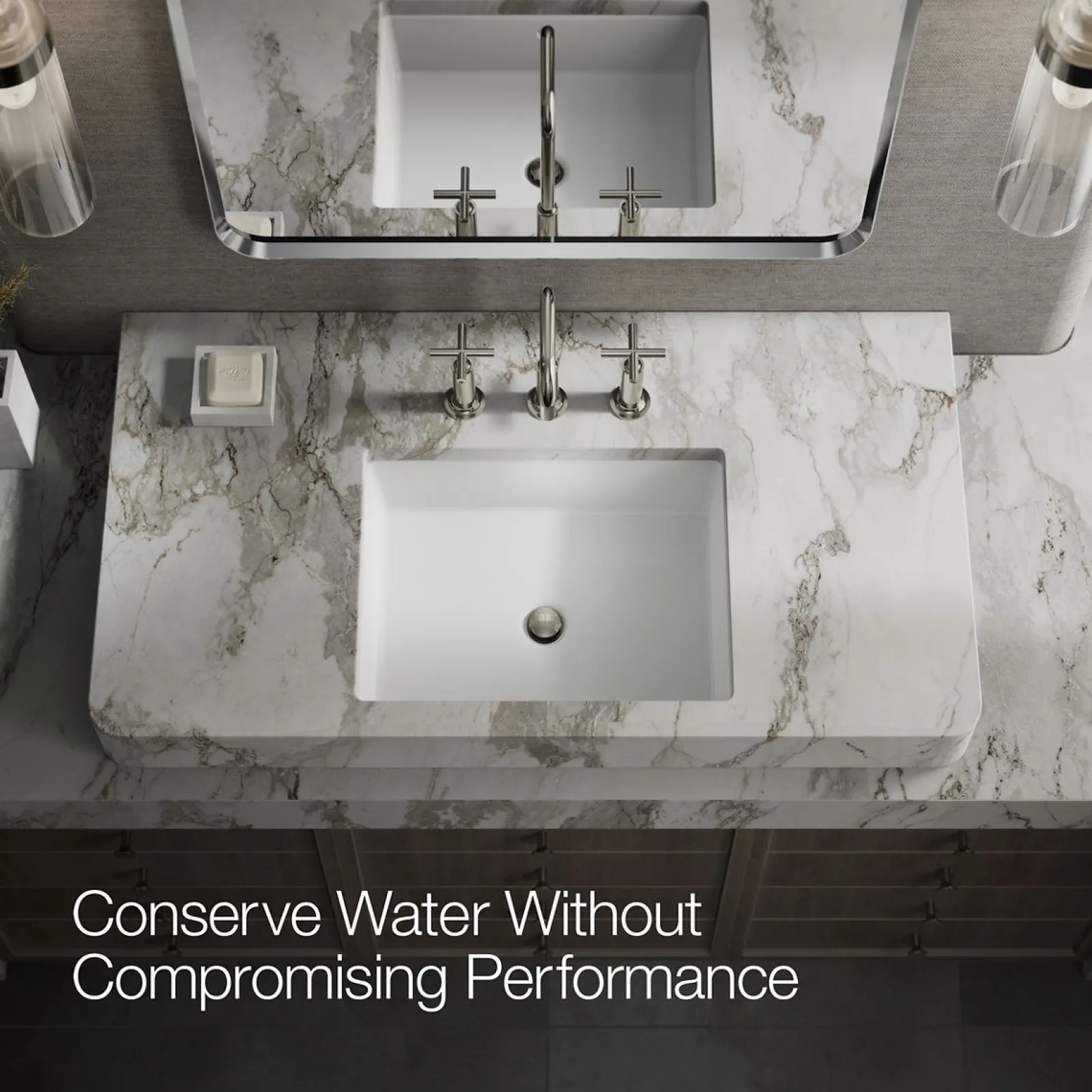 Widespread bathroom sink faucet with Cross handles, 1.2 gpm^Kohler Hot