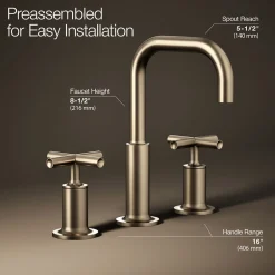 Widespread bathroom sink faucet with Cross handles, 1.2 gpm^Kohler Clearance
