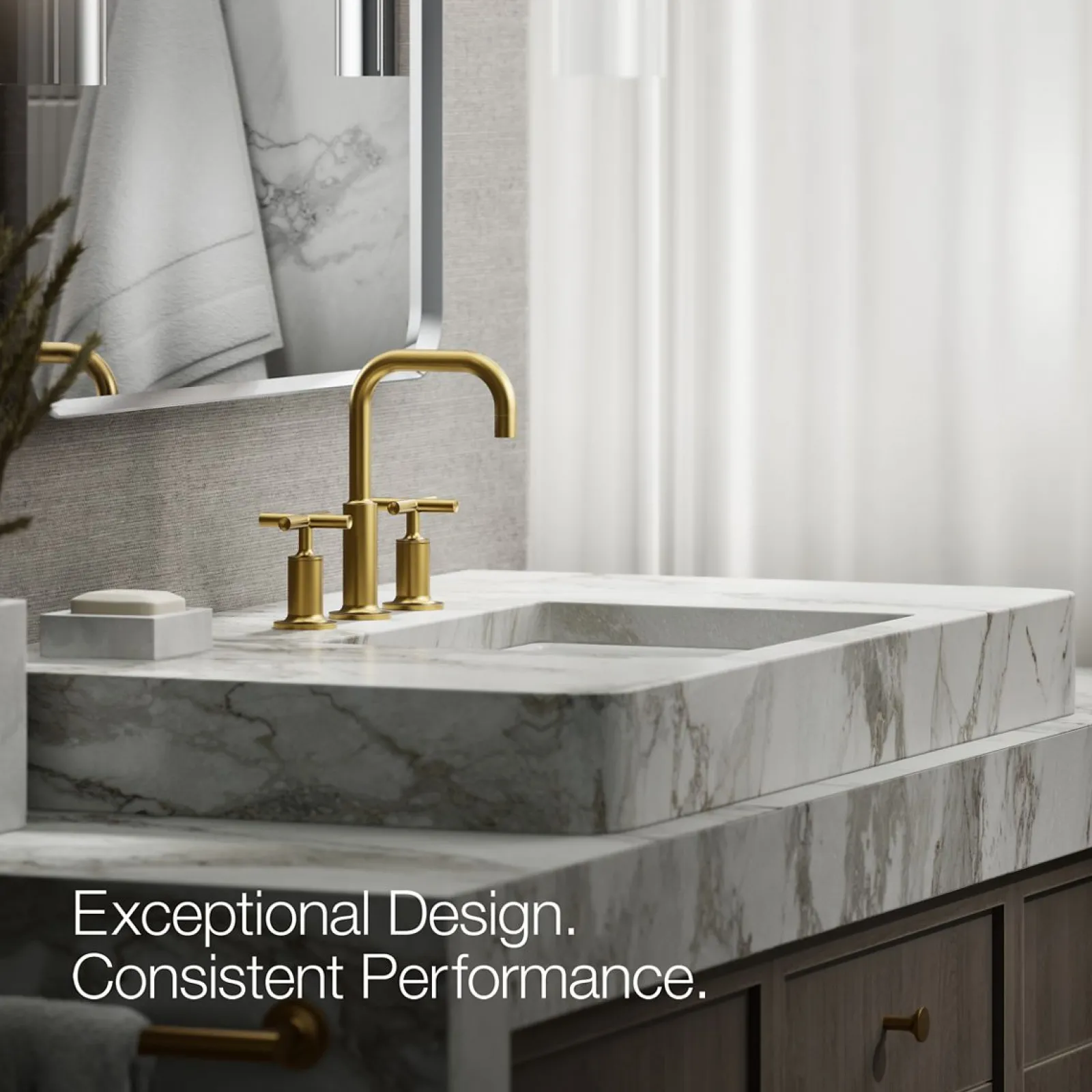 Widespread bathroom sink faucet with Cross handles, 1.2 gpm^Kohler Clearance