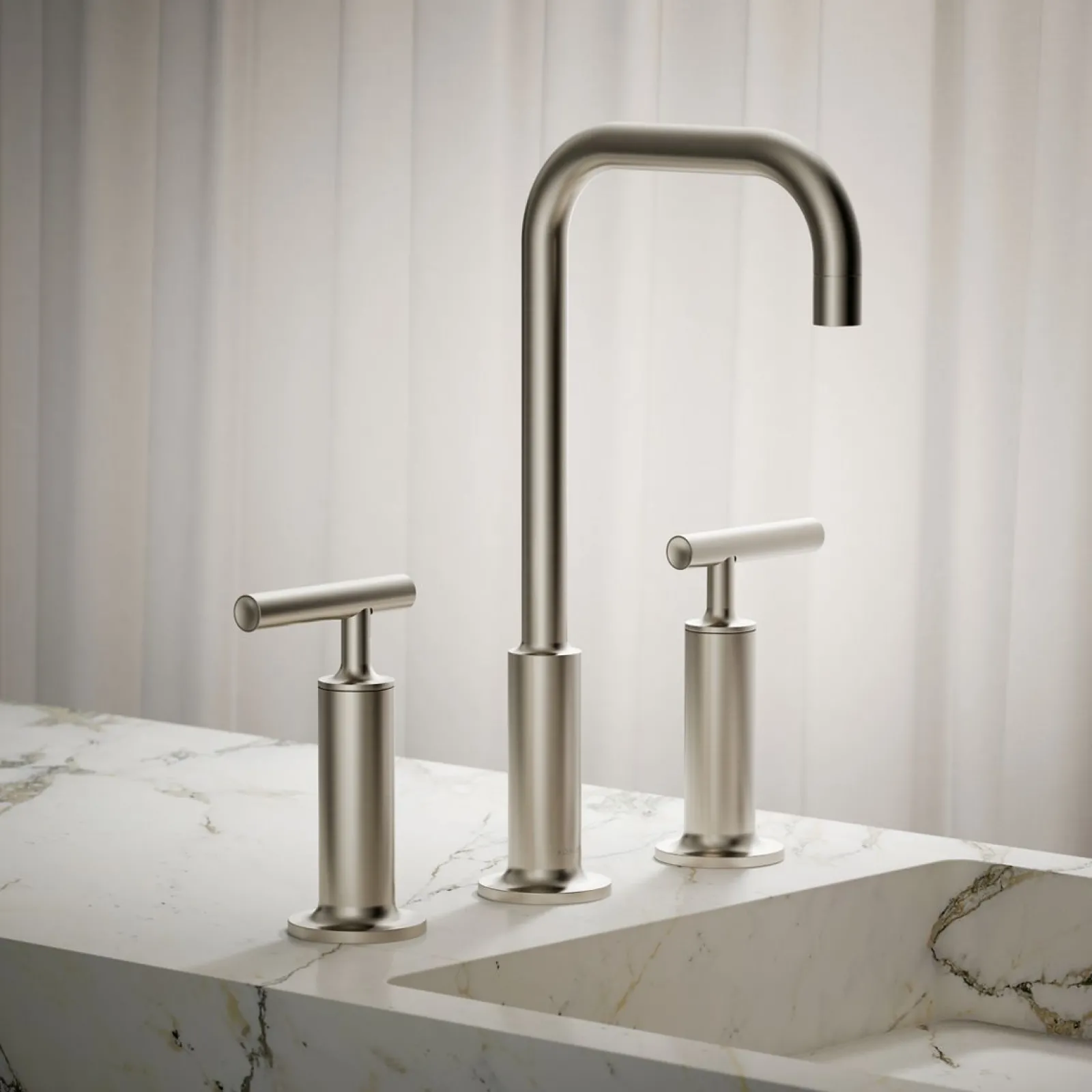 Widespread bathroom sink faucet with Lever handles, 1.2 gpm^Kohler Online