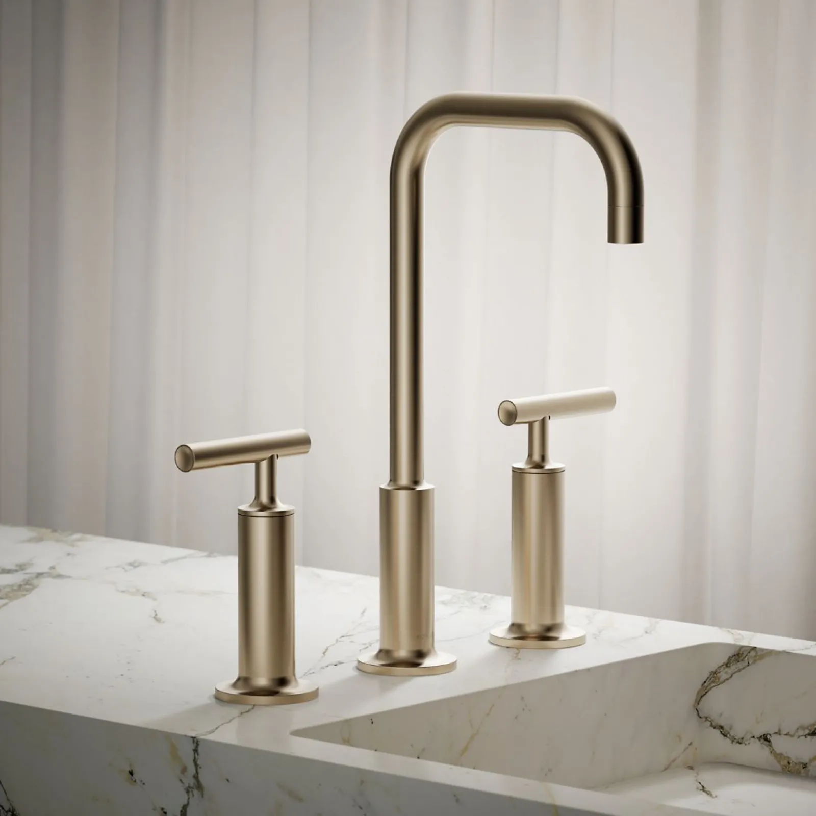 Widespread bathroom sink faucet with Lever handles, 1.2 gpm^Kohler Online