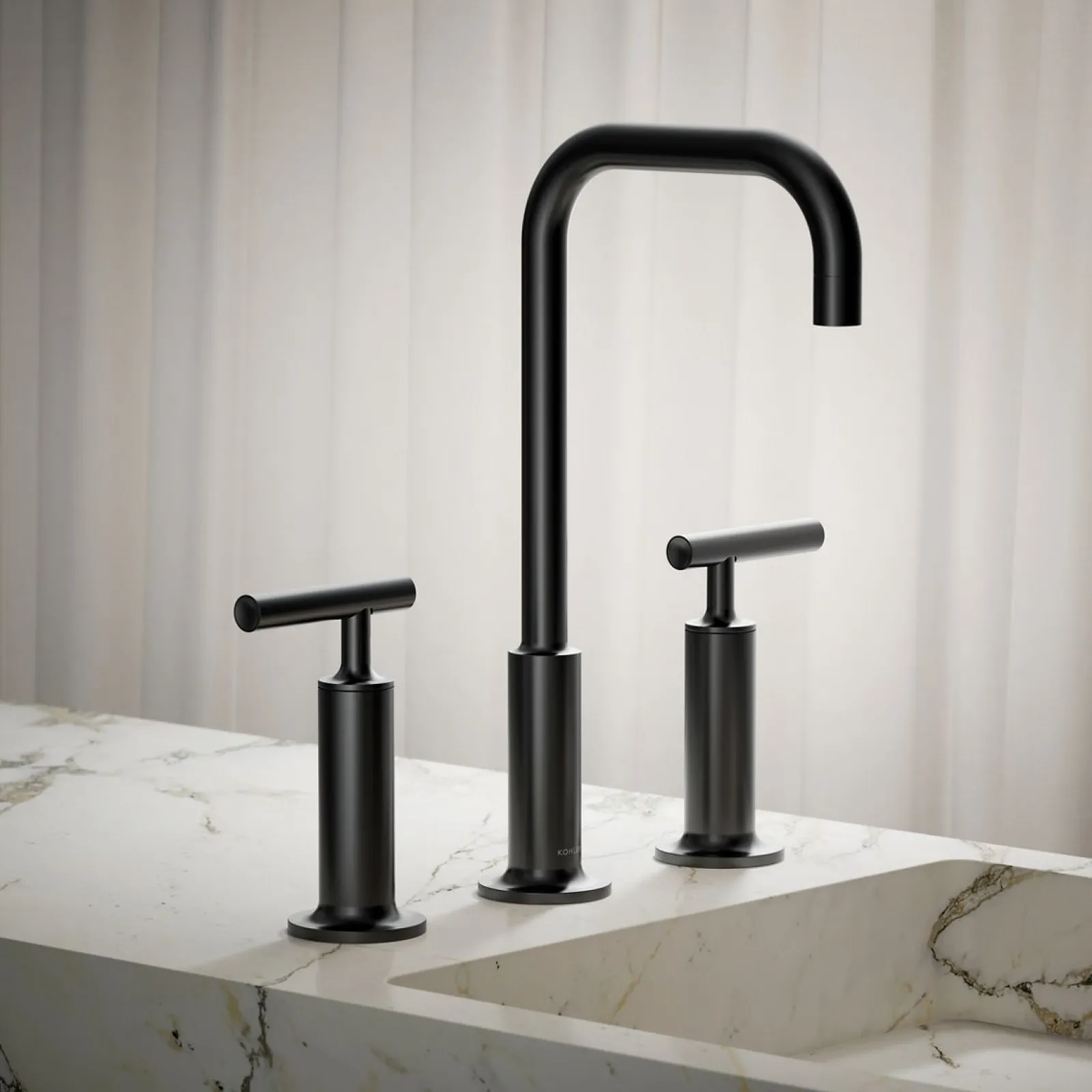 Widespread bathroom sink faucet with Lever handles, 1.2 gpm^Kohler Online