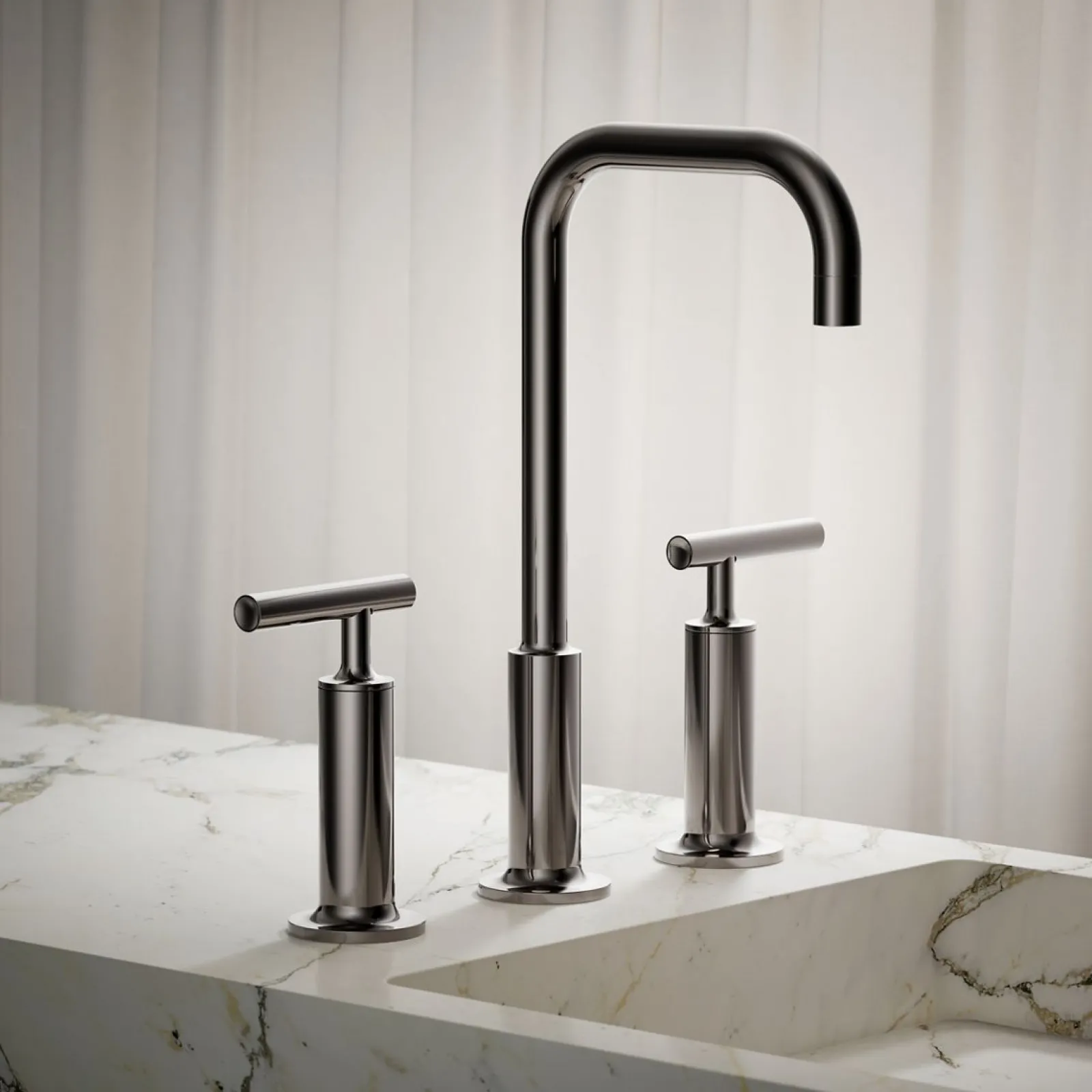 Widespread bathroom sink faucet with Lever handles, 1.2 gpm^Kohler Online