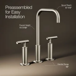 Widespread bathroom sink faucet with Lever handles, 1.2 gpm^Kohler Online