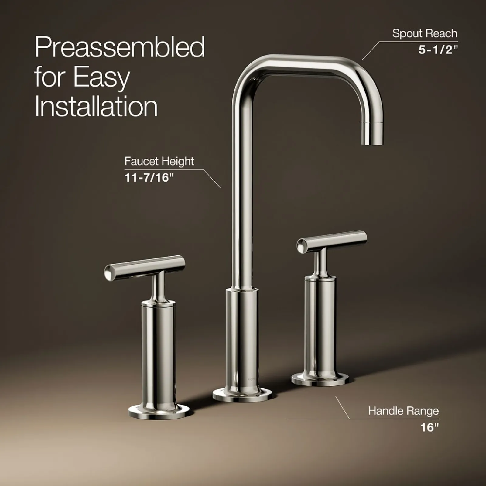 Widespread bathroom sink faucet with Lever handles, 1.2 gpm^Kohler Online