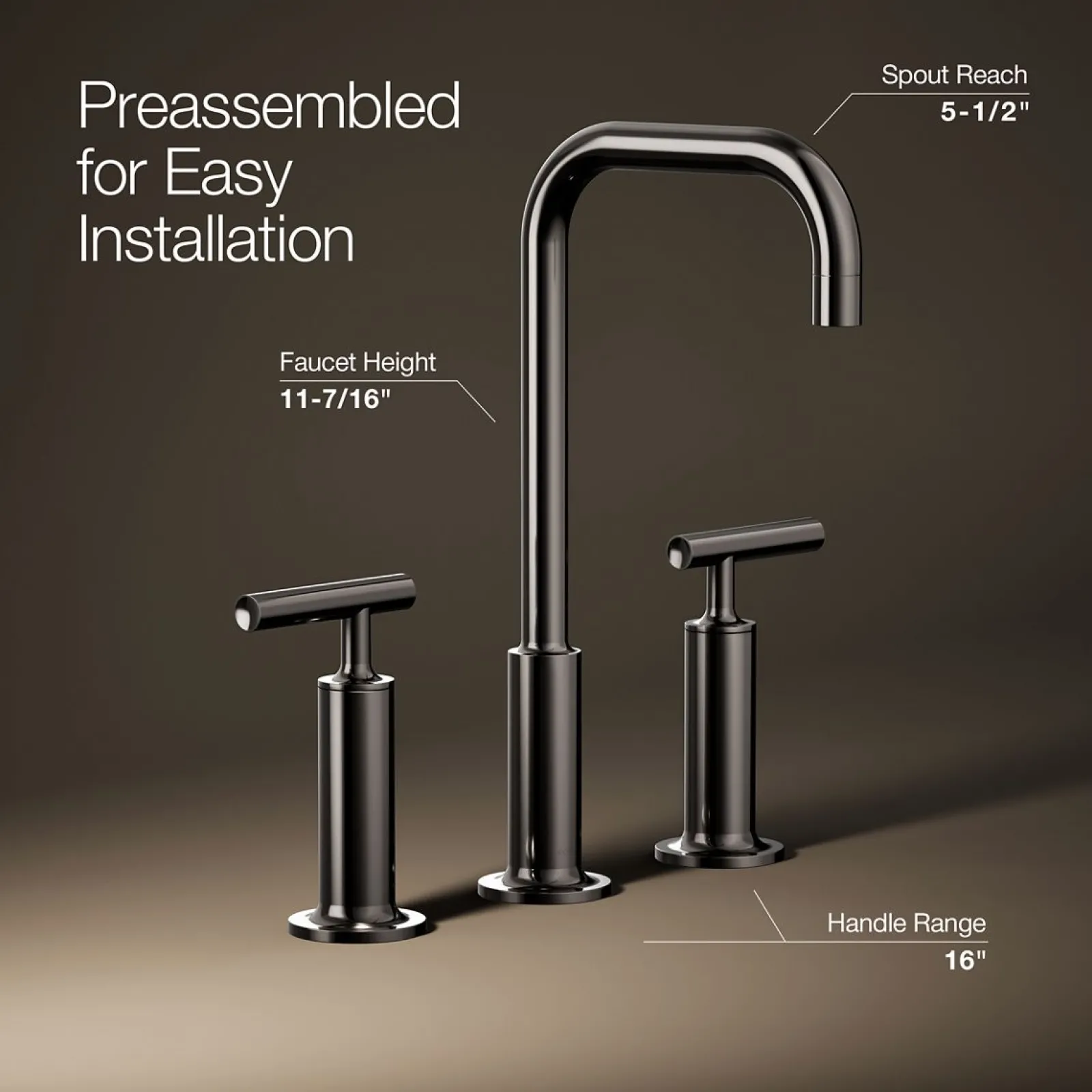 Widespread bathroom sink faucet with Lever handles, 1.2 gpm^Kohler Online