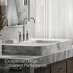 Widespread bathroom sink faucet with Lever handles, 1.2 gpm^Kohler Online