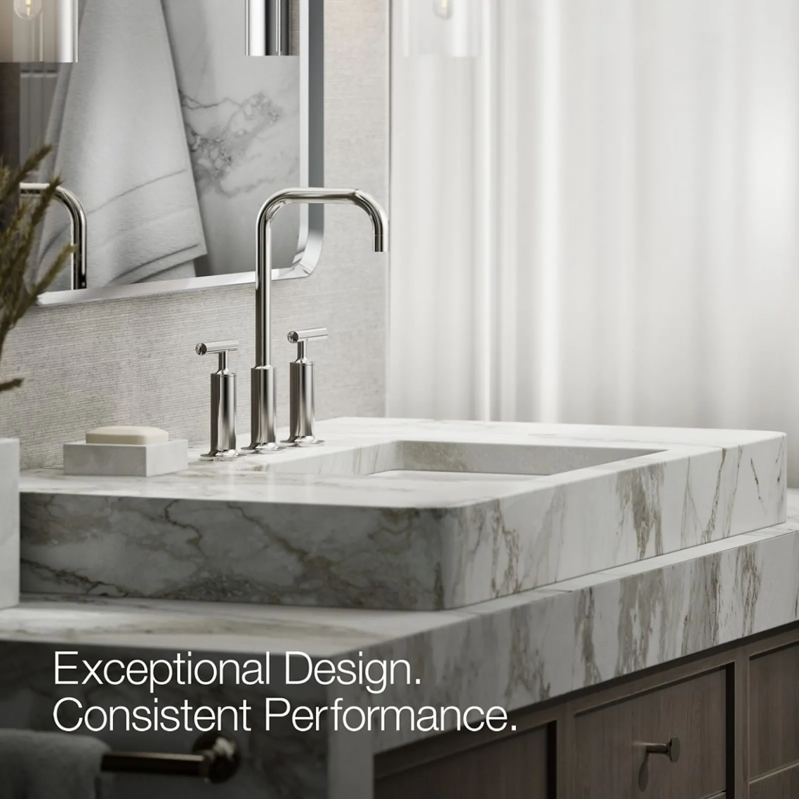 Widespread bathroom sink faucet with Lever handles, 1.2 gpm^Kohler Online
