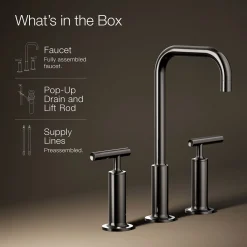 Widespread bathroom sink faucet with Lever handles, 1.2 gpm^Kohler Online