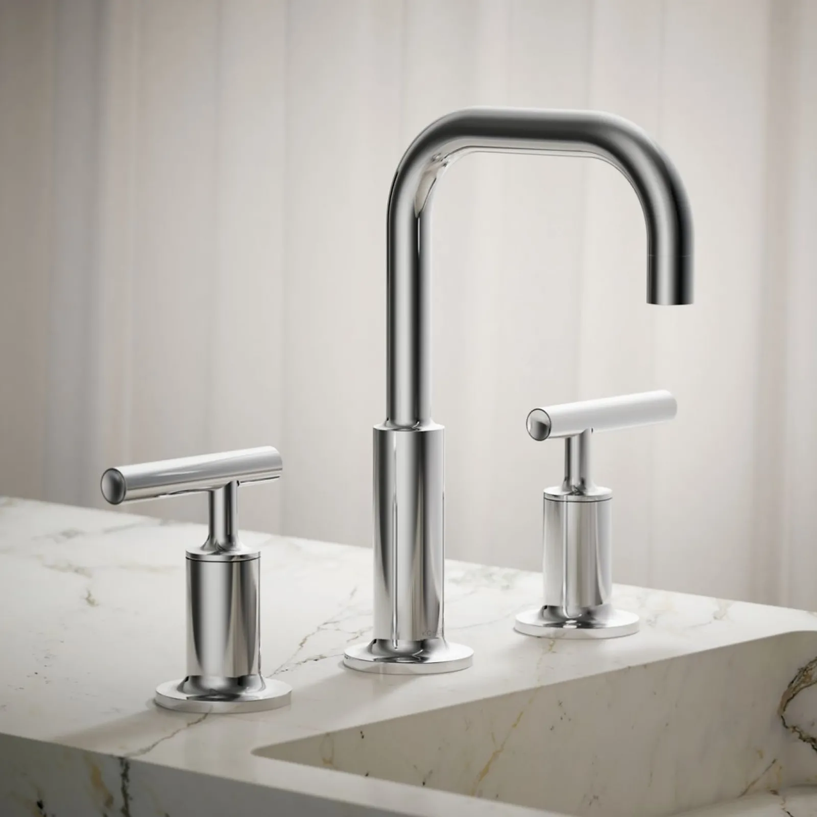 Widespread bathroom sink faucet with Lever handles, 1.2 gpm^Kohler Clearance