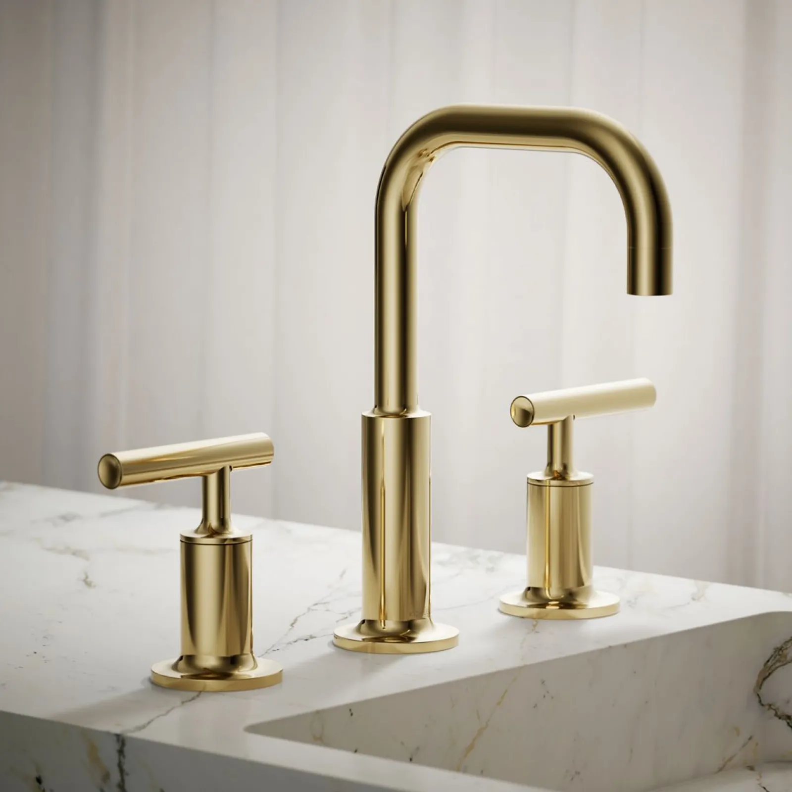 Widespread bathroom sink faucet with Lever handles, 1.2 gpm^Kohler Clearance