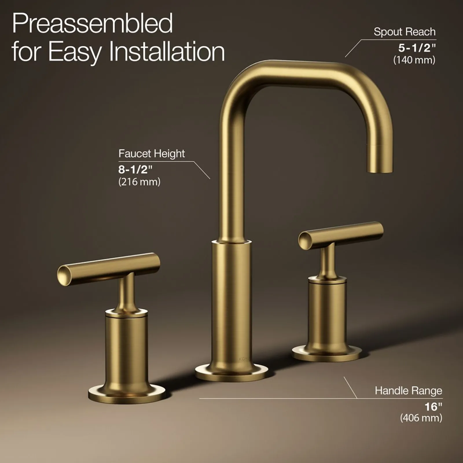 Widespread bathroom sink faucet with Lever handles, 1.2 gpm^Kohler Clearance