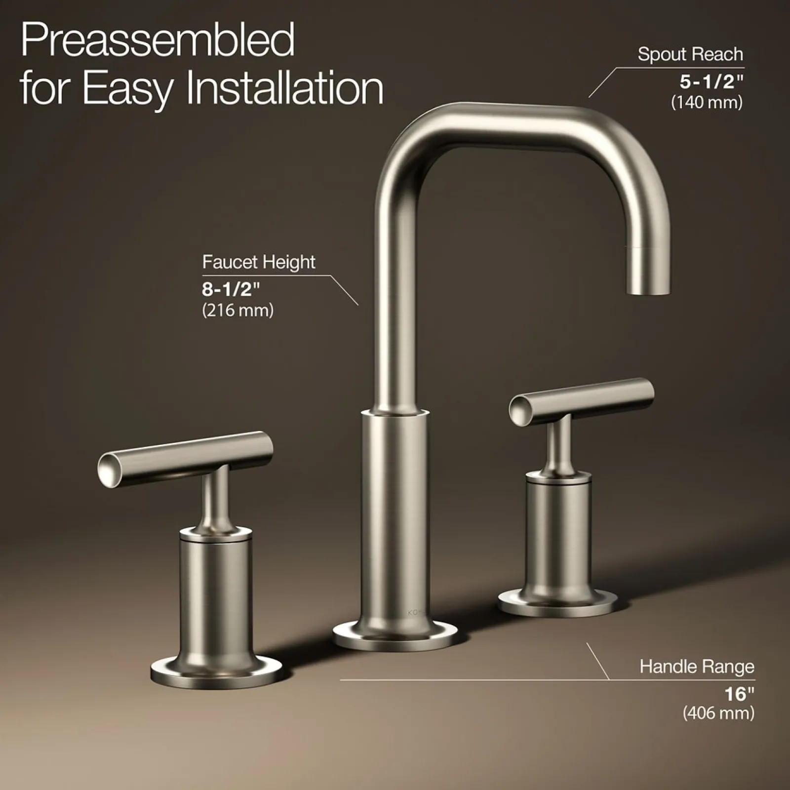 Widespread bathroom sink faucet with Lever handles, 1.2 gpm^Kohler Clearance
