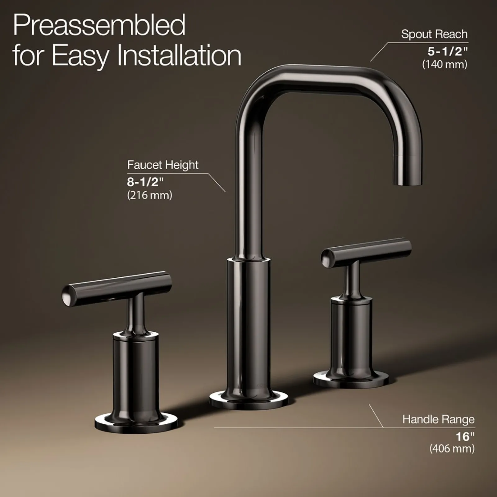 Widespread bathroom sink faucet with Lever handles, 1.2 gpm^Kohler Clearance