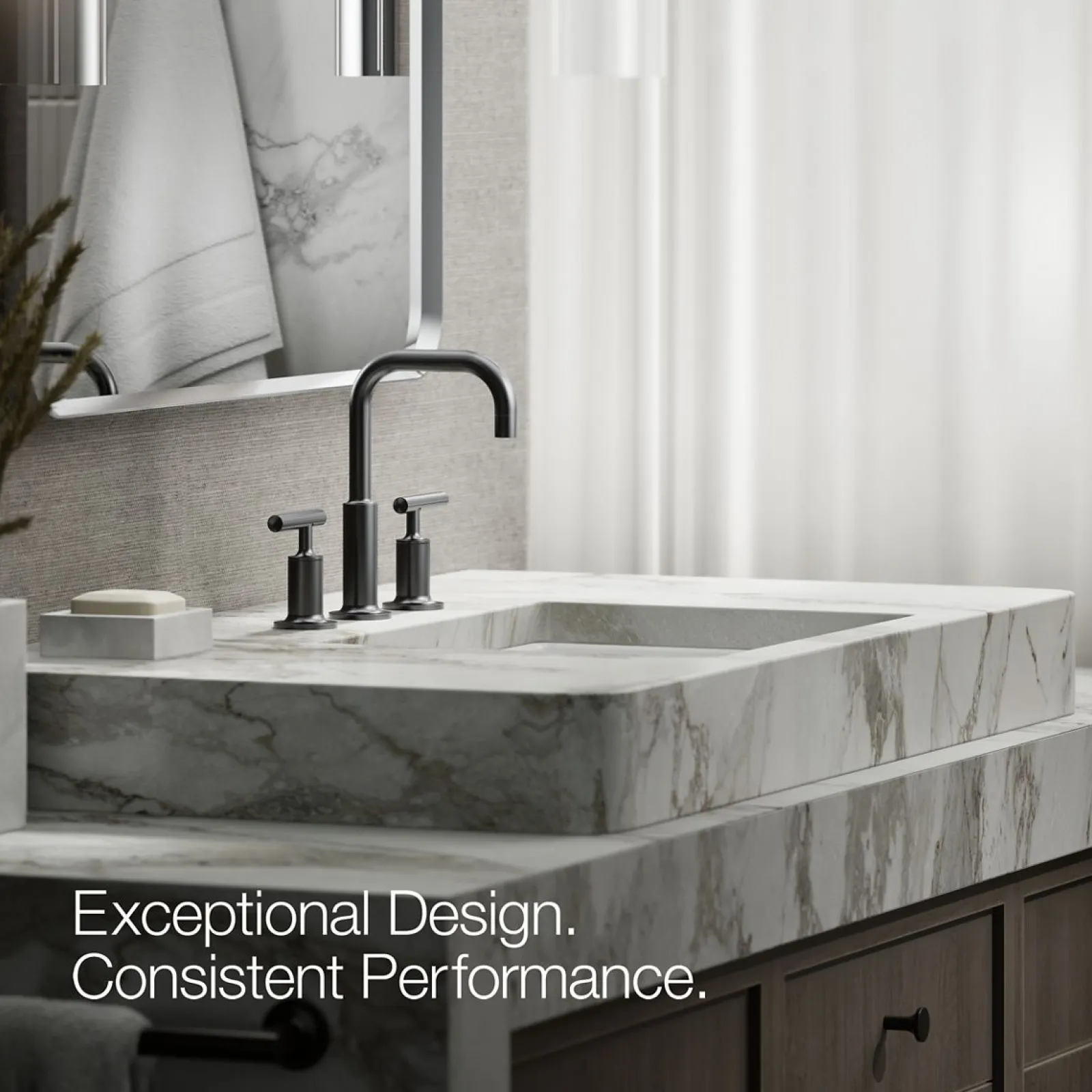Widespread bathroom sink faucet with Lever handles, 1.2 gpm^Kohler Clearance