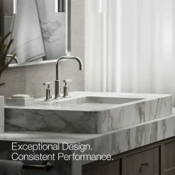 Widespread bathroom sink faucet with Lever handles, 1.2 gpm^Kohler Clearance