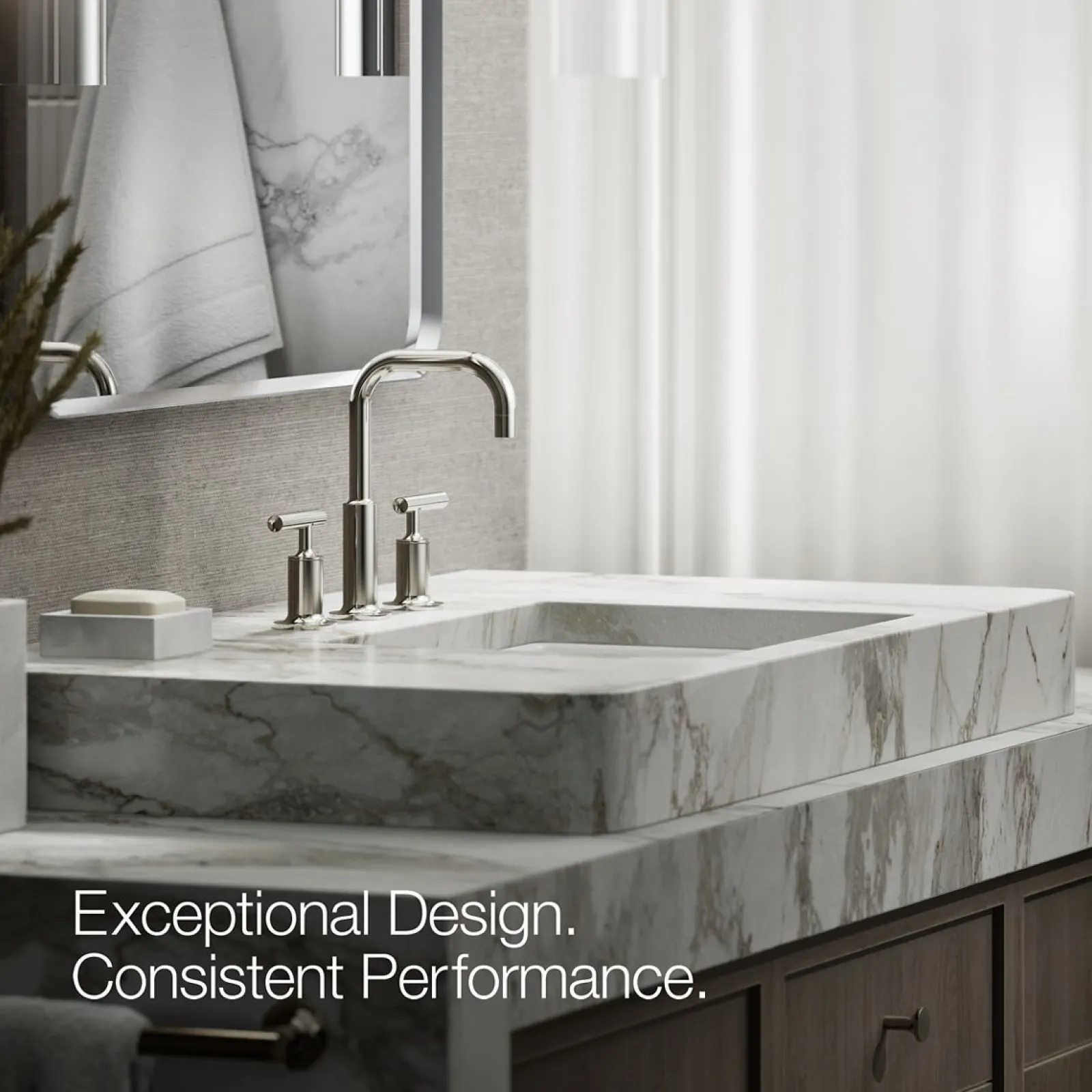 Widespread bathroom sink faucet with Lever handles, 1.2 gpm^Kohler Clearance