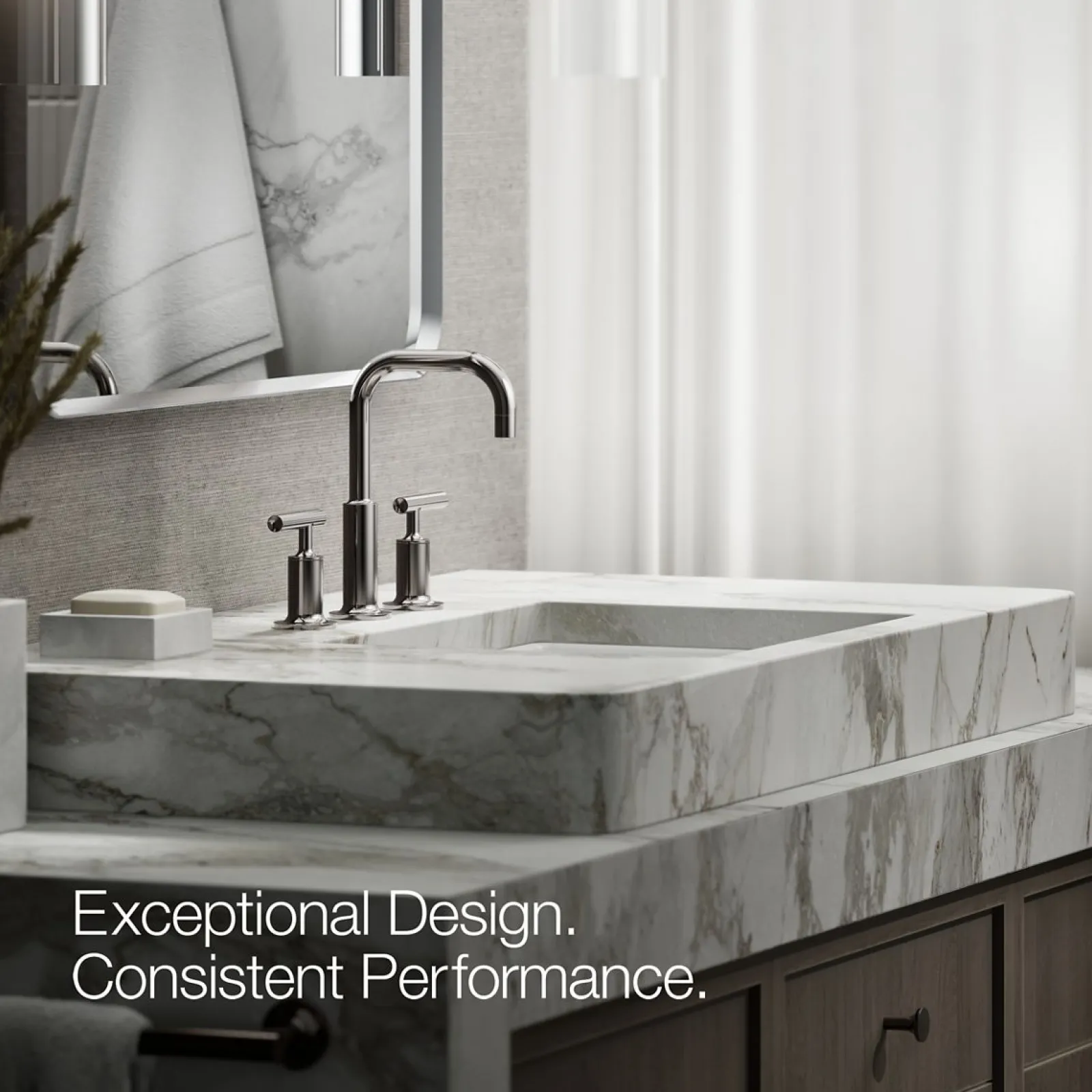Widespread bathroom sink faucet with Lever handles, 1.2 gpm^Kohler Clearance