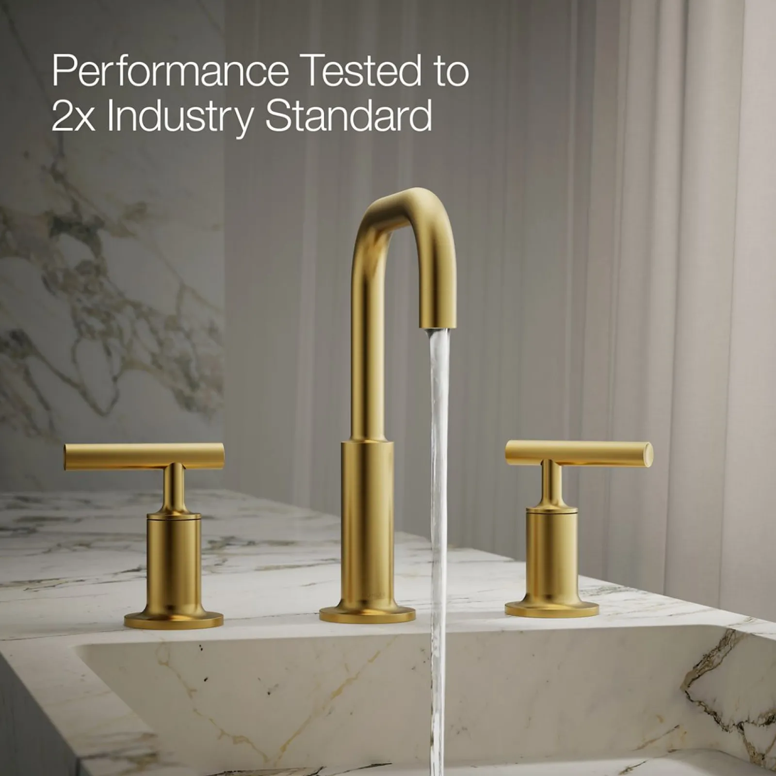 Widespread bathroom sink faucet with Lever handles, 1.2 gpm^Kohler Clearance